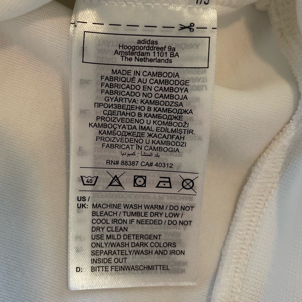 adidas Adicolor Neuclassics Oversized White Mockneck Women’s Sweatshirt - Picture 5 of 6